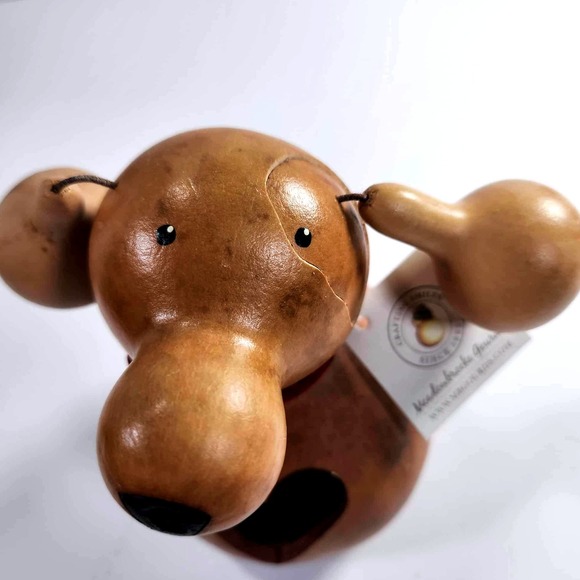 Meadowbrooke Gourd Dog - Heart Cutout Handmade Decor Accent Figurine - Picture 9 of 11